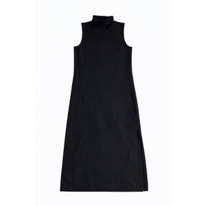 Misook Luxury Knit Black Sleeveless Turtleneck Maxi XL